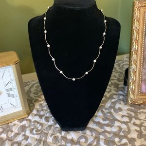Gorgeous Sterling silver, cubic zirconias necklace